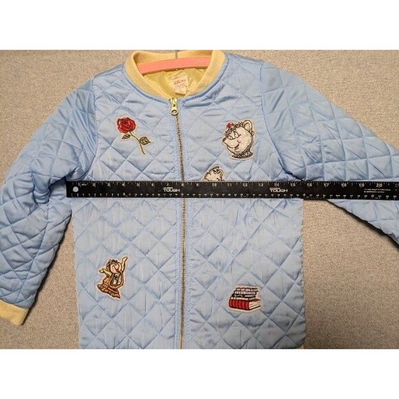 Disney Tutu Couture Beauty & the Beast Quilted Bomber Jacket Girls 10 - Picture 5 of 9